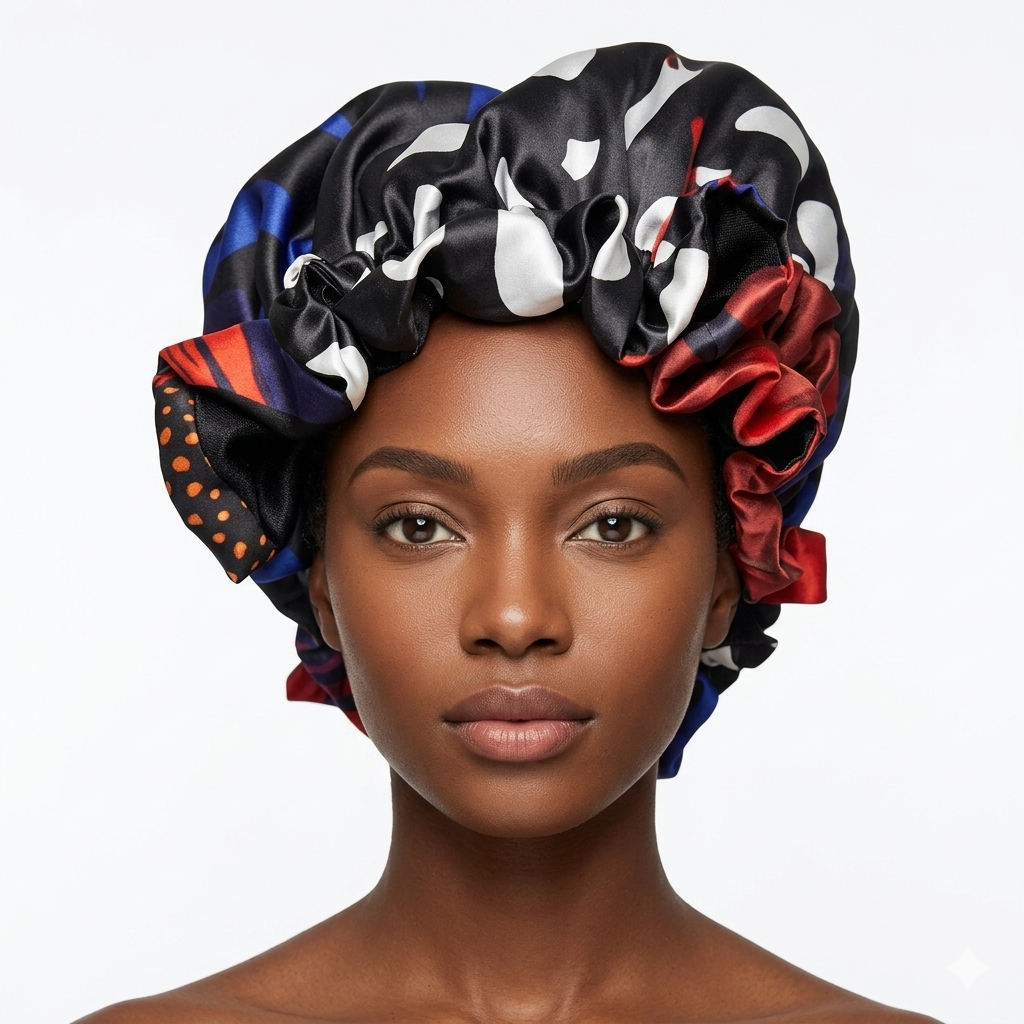 Luxury Silk & Satin Bonnet – Bold Prints & Ultimate Hair Protection
