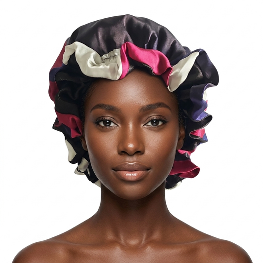 Luxury Silk & Satin Bonnet – Bold Prints & Ultimate Hair Protection